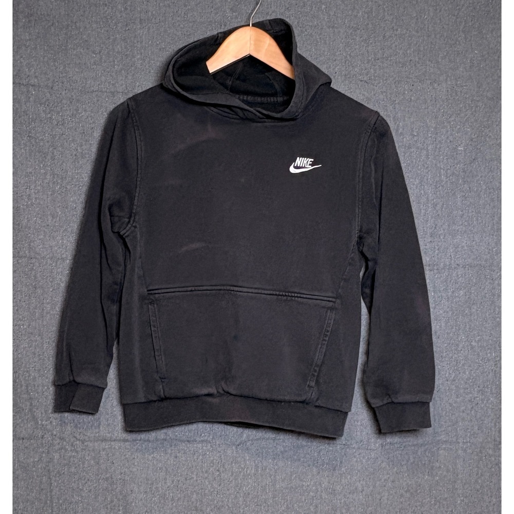 Nike Sportswear Club Fleece Kids Hoodie Black FD3000-010‎ Size Large